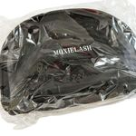 Moxie Lash Mesh Zippered Cosmetics Bag Black Photo 4