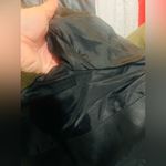 ZARA Womens sz Xs Vegan leather Cropped Moto Jacket black New Photo 13