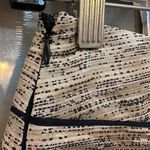 Monsoon  London Black Metallic Champagne Sparkle Pencil Skirt Size 4 Small S NWT Photo 3