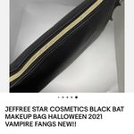 Jeffree Star  Cosmetics Exclusive 2021 Halloween Bat Makeup Bag in Black Photo 2