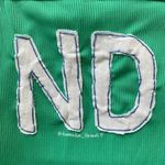 Notre Dame green and white patchwork ribbed bow dress Photo 6