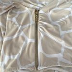 Michael Kors MICHAEL  Beige and White Animal Print Patterned Top XL Photo 4