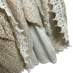 Altar'd State Altar’d State Tie Strap Floral Ruffle Crochet Mini Dress in Yellow Size S Photo 6