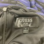 Guess  Black Blue Striped Skater Dress Sz 0 Photo 3