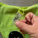 Lulus Green Sparkly High Rise Bikini Bottoms Photo 3