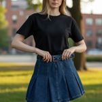 Shoe Dazzle Blue Mini Skirt Size 28 Photo 1