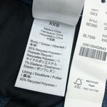 J.Crew Textured Curved-Waist Cheeky Bikini Bottom Navy Blue XXS Photo 3