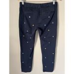 Brooks Brothers RED FLEECE Women's Navy Nautical Print Cotton Chino Pants Size 2 Photo 2
