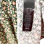 ASOS Design Black Ditsy Floral Print Puff Sleeves Tiered Smock Dress, Size 6 Photo 3