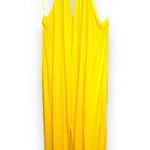 Bebe NWT  Yellow Daffodil Strappy Halterneck Maxi Dress - Large Photo 0