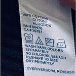 Tommy Hilfiger  Ribbed Top Women's Navy Red Lace Up V Neck Preppy Sporty Size XL Photo 5