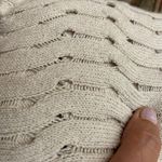 DKNY  Cream Crewneck Sweater Textured Knit Photo 6