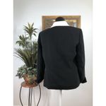 Le Suit  Essentials Women Black Jacket 3 Buttons 10P Office Siren Clueless Preppy Photo 3