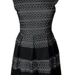 Tiana B . Fit & Flare Party Dress Cap Sleeves Black Illusion Lace Women’s 14 Photo 0