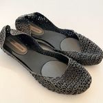 Melissa  WOMENS Size 7 CAMPANA PAPEL Ballet Rubber Flats Netted Photo 2