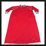 Jaclyn Intimates Intimate Appeal Red Plaid Trim Turtleneck Long Nightgown Dress L Petite NWOT New Photo 0