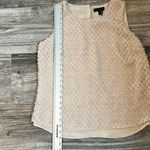 Donna Karan  FEATHERY TEXTURED BROWN TAN BLOUSE LARGE TANK LIGHTWEIGHT #119 Photo 7