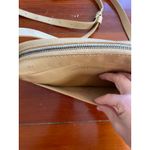 Portland Leather Goods Cream Crossbody Bag Small Zip Top Adjustable Strap Photo 15