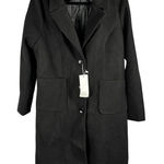 ChouYatou Black Button Close Full Length Coat Size XL Photo 0