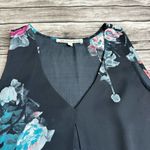 Daniel Rainn  Women's Floral Sleeveless Blouse S SM Small Midnight Blue Pink Teal Photo 4