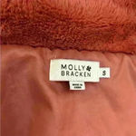 Molly Bracken ‎ Women's Faux Fur Jacket Salmon Size Small Photo 5
