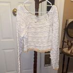 Free People Women's Sweater Size L White Multi Photo 0