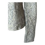 Next Era By  Sweater Women Medium Blue‎ White Cable Knit Hooded Pullover Tassel Photo 4