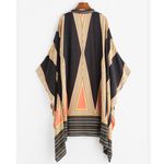 Geometric Kimono Robe / Cover Up Black Size undefined Photo 1