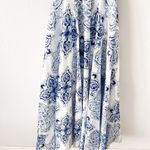 Camille La Vie Floral Halter Maxi Gown in Blue Photo 3