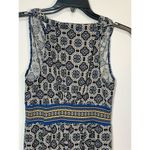 Max Studio  Women's Medallion Mirror Image Empire Mini Dress Multicolor Small Photo 5