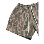 Goat Strength Sweat Shorts Womens Size M Green Brown Camo Print Pockets NWT Size M Photo 1
