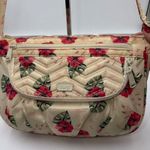 Lug Mambo Crossbody Bag Floral Print Beige Red Tropical Adjustable Strap Photo 2