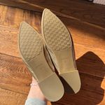 BIRDIES The Swan Gold leather slip on shoes Sz 9 Photo 2