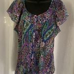 Dress Barn  Peasant Top Sz: L. Photo 0