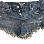 We The Free Blue Distressed Jean Shorts Photo 3