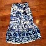 House of Harlow 1960 Blue Hibiscus Skirt NWOT M Size M Photo 1