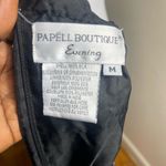 Papell Boutique  Shirt Womens Medium Halter Evening Metallic Sequins Cocktail Photo 3