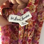 For Love & Lemons  FL&L Felicia Chiffon Midi Dress in Red Floral Size Medium Photo 10