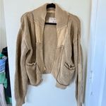 Free People  Worn Thru Cotton Crop Cardigan Photo 6