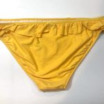 Free Press  Ruffle Trim Bikini Swim Bottoms Yellow XL Photo 6