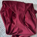 Aerie burgundy plunge deep V halter full coverage one piece swimsuit large Photo 8