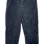 American Eagle  Womens Stretch Corduroy Barrel Leg Blue Gray Pants Size 10 Photo 0
