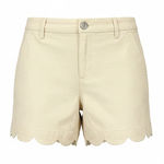 Lilly Pulitzer  Scalloped zig zag texture Shorts Beige -Gold Shimmer Women's 14 Photo 0
