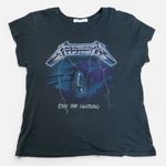 Daydreamer Metallica Ride The Lightening Tour Tee in Vintage Black Photo 4