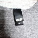 Obey Women's Gray Graphic Logo Tank Top Size Medium Black Red Purple Skater Vibe Photo 4