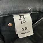 R13 The Drop Skinny Ankle Jeans Women’s Size 25 Dusty Black Cropped Mid Rise Photo 13