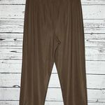 Susan Graver  Style NWT Size XL Brown Lustra Knit Pull On Ankle Pants Photo 0