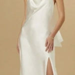 Altar'd State  Daphne Satin Midi Dress Photo 0