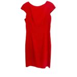 Dolce & Gabbana  Red cap-sleeve sheath Italian dress Sz 42 Medium Photo 2