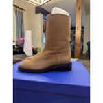 Stuart Weitzman New  Taina Chill Boots 8  / 38.5 shearling Tan Mid Calf‎ Lug Sole Photo 1